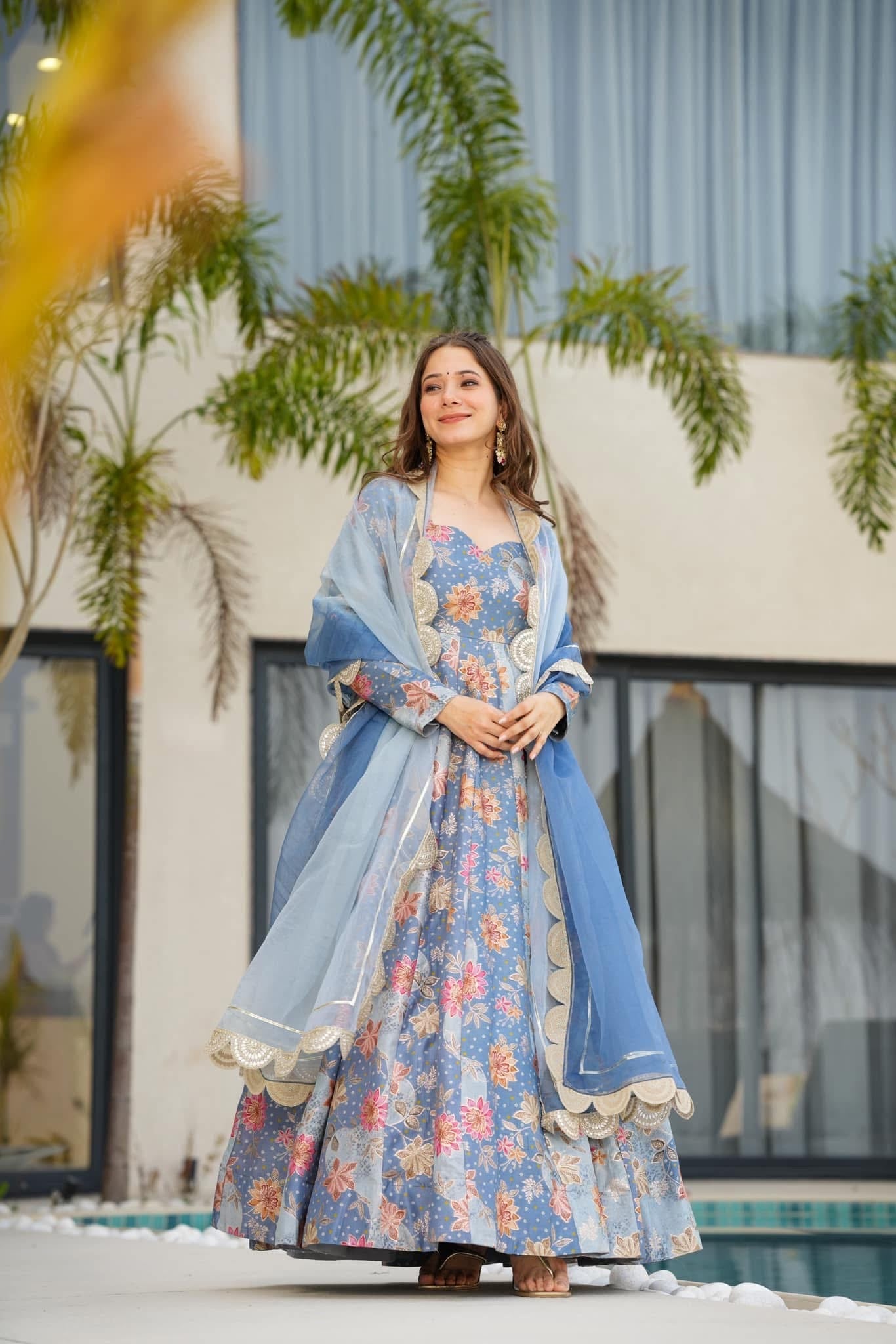 Idaho-o Seraphic Elegance silk heavy maxi