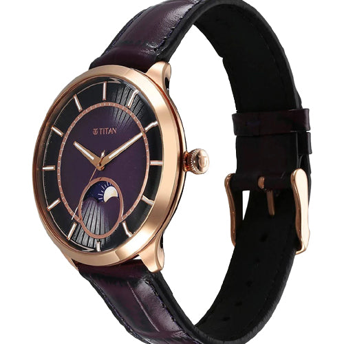 Titan Caelum Sun Moon Sub-Dial in Imperial Purple - Stellar Edition 43mm 10028WL01 - view 2