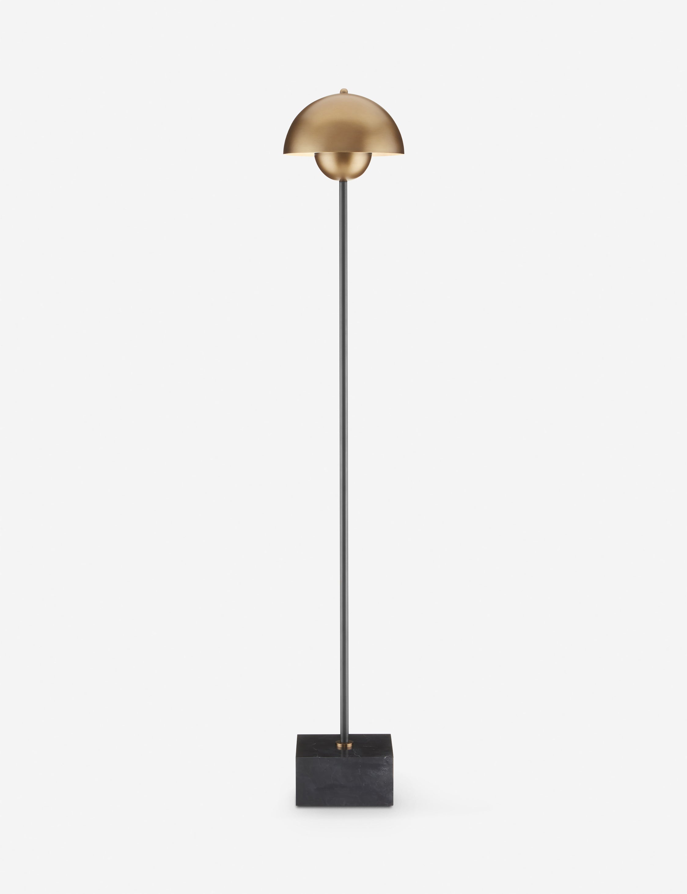 Lulu and Georgia Aziel Floor Lamp – Brushed Brass and Black