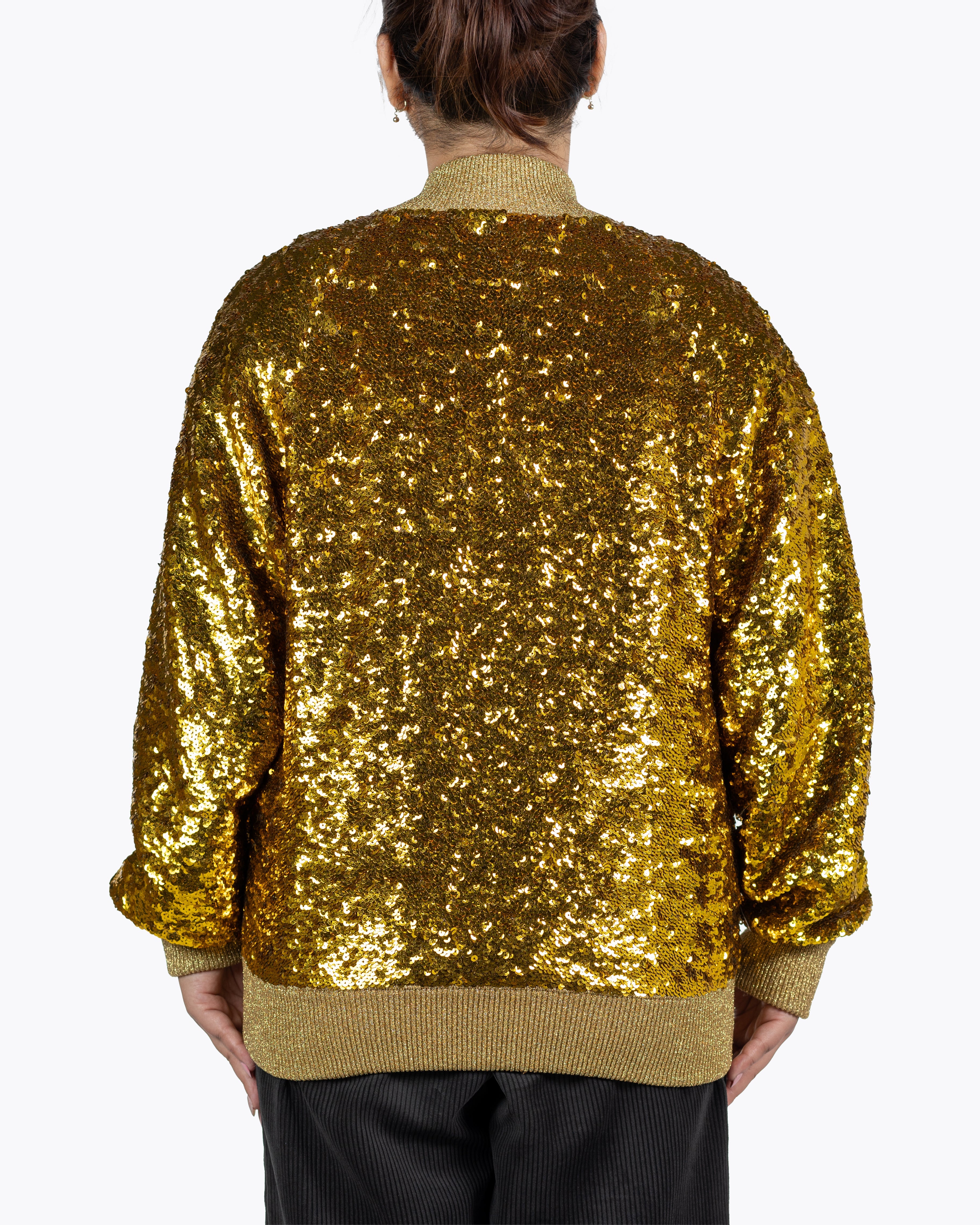 Gucci Gold Sequin Bomber - view 3
