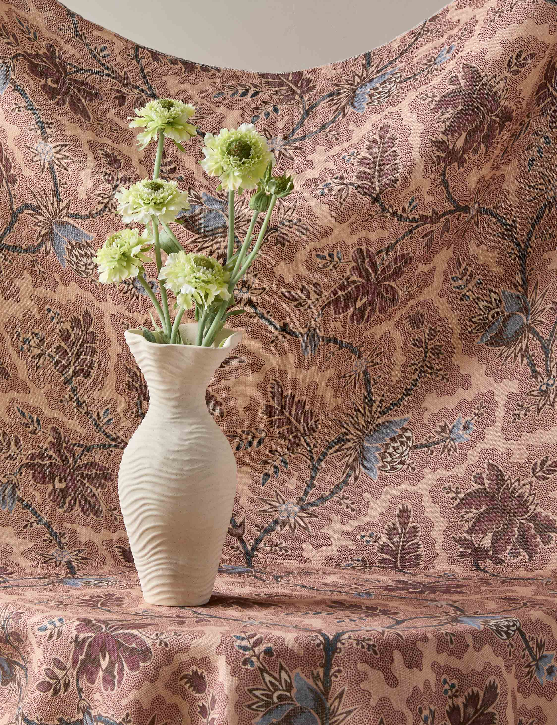 Lulu and Georgia Brubeck Linen Fabric – Blush