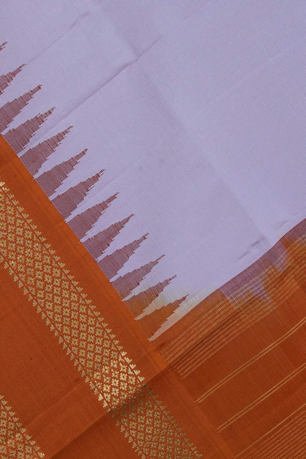 Kalanjali Gadwal Silk Beige Dupatta - view 2