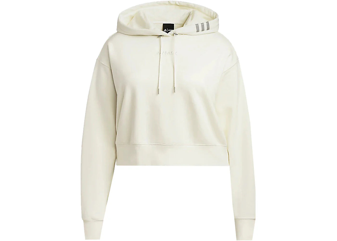 adidas Ivy Park Crop Hoodie (Plus Size) Off-White