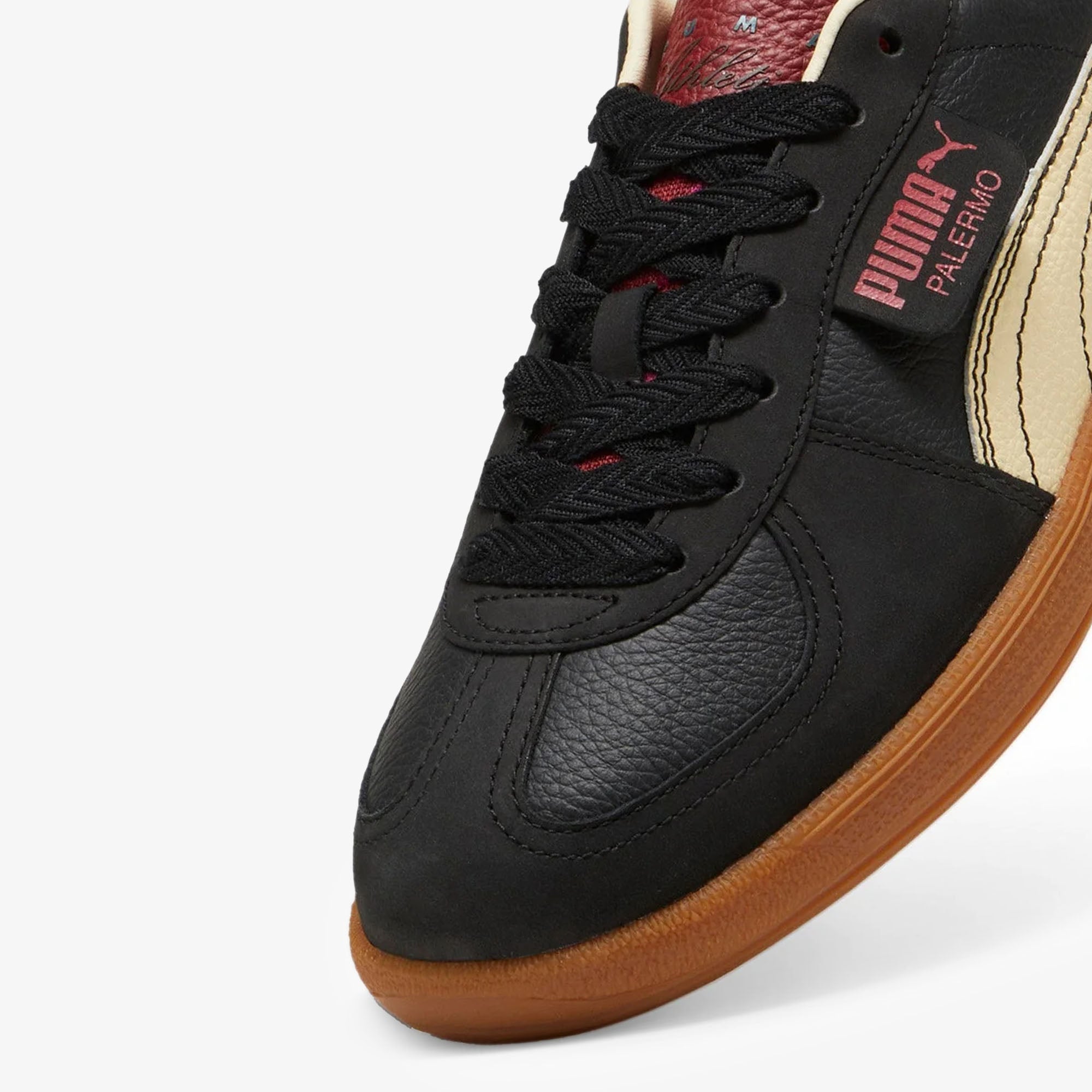 Puma Palermo Players Lane Unisex Sneakers Black-Intense Red - view 6