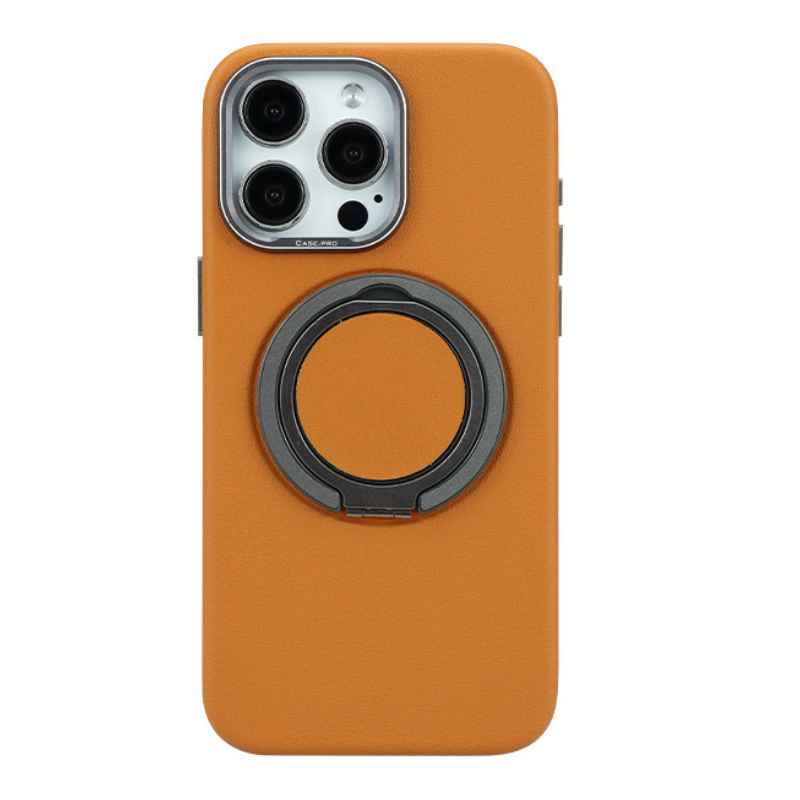 KShop Leather Magnetic Ring Case For iPhone 15 Plus - view 8