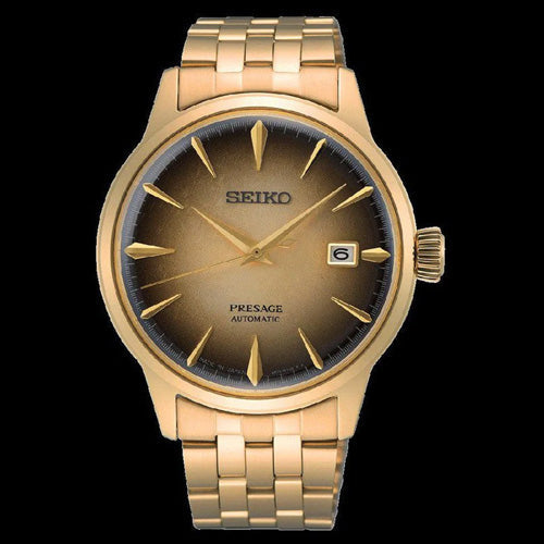 Seiko Presage Cocktail Time Half & Half Gradient Black & Yellow Gold Dial 40.5mm Men SRPK48J1 - view 2