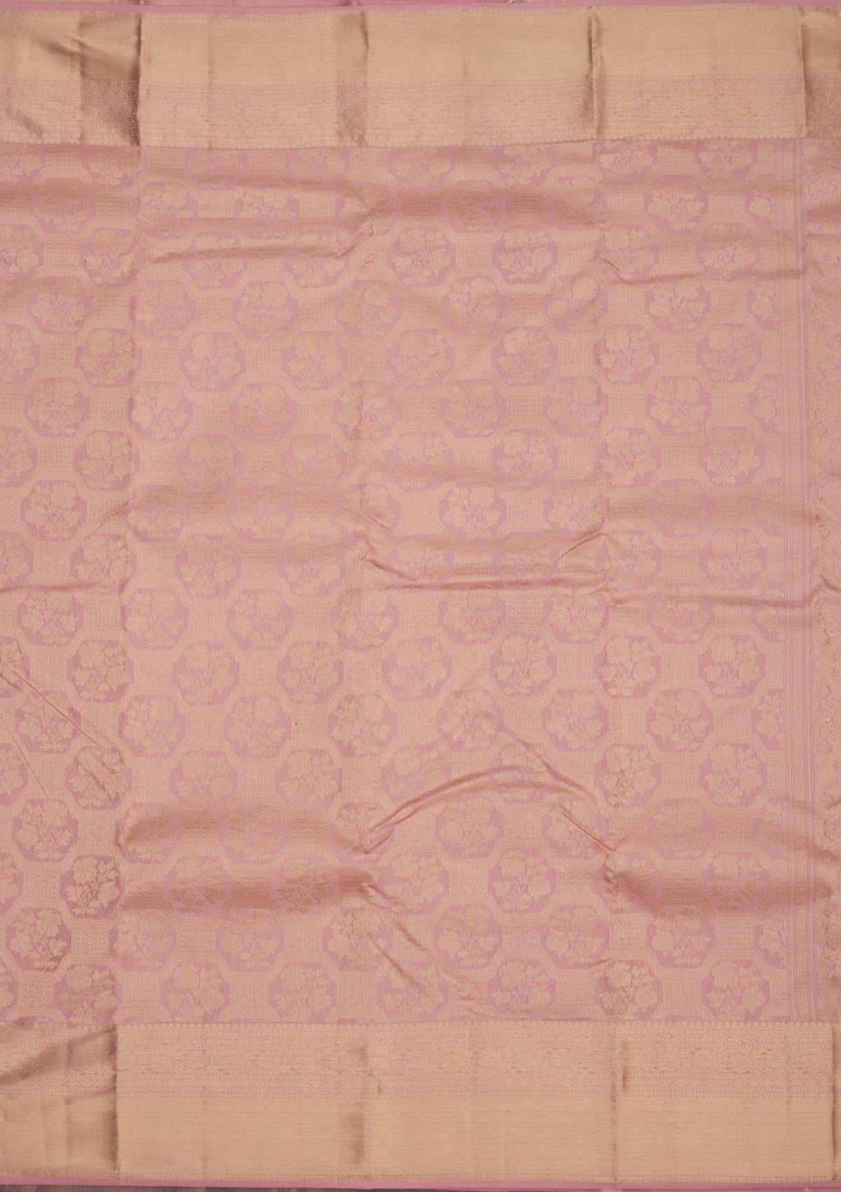 Koskii Onion Pink Zariwork Pure Silk Saree – Women's - view 6