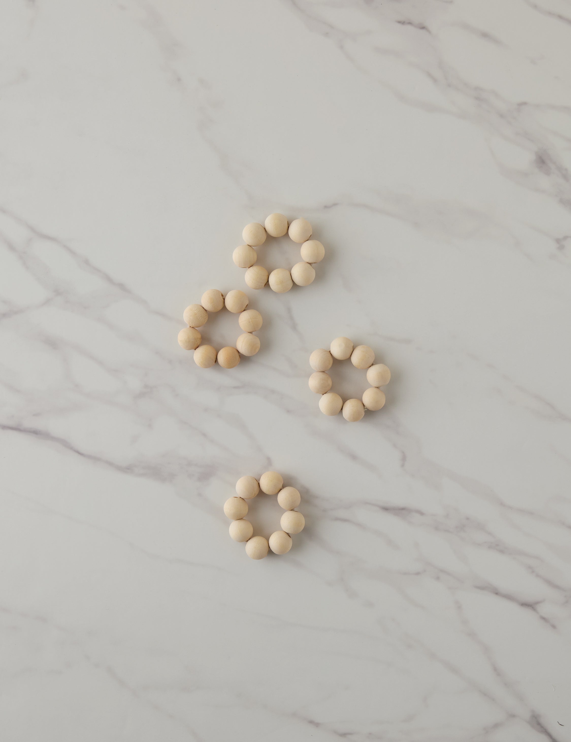Lulu and Georgia Wooden Napkin Rings (Set of 4) by Tallo de Olivo - view 3
