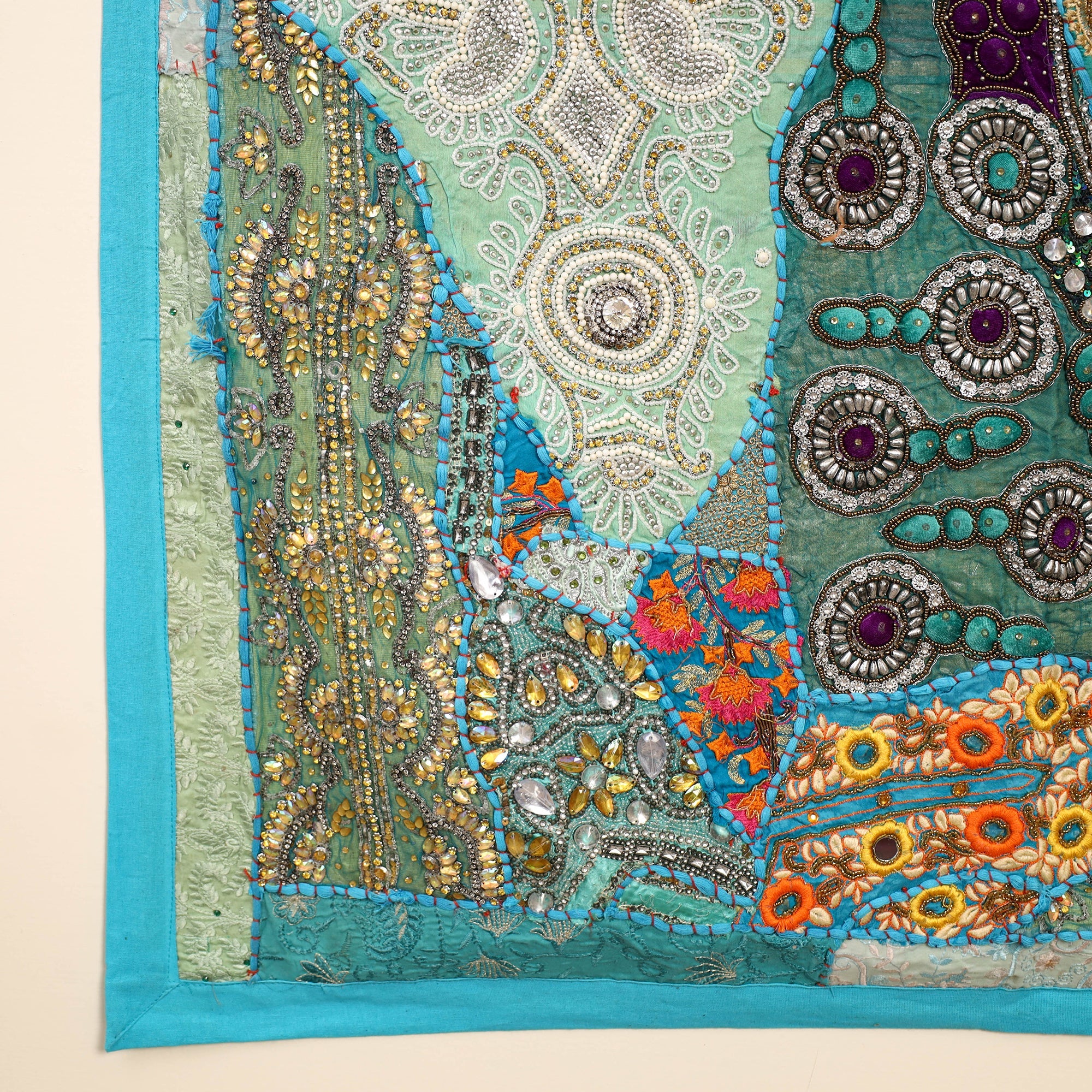 KACHCHH JI CHHAAP Banjara Beadwork Embroidery Tapestry Wall Hanging 03 - view 4