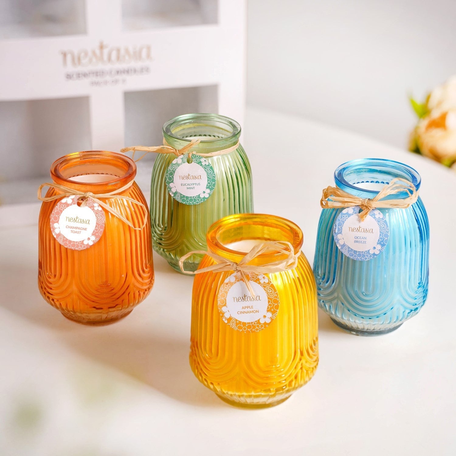 Nestasia Set Of 4 Fresh Vibes Scented Candle - view 11