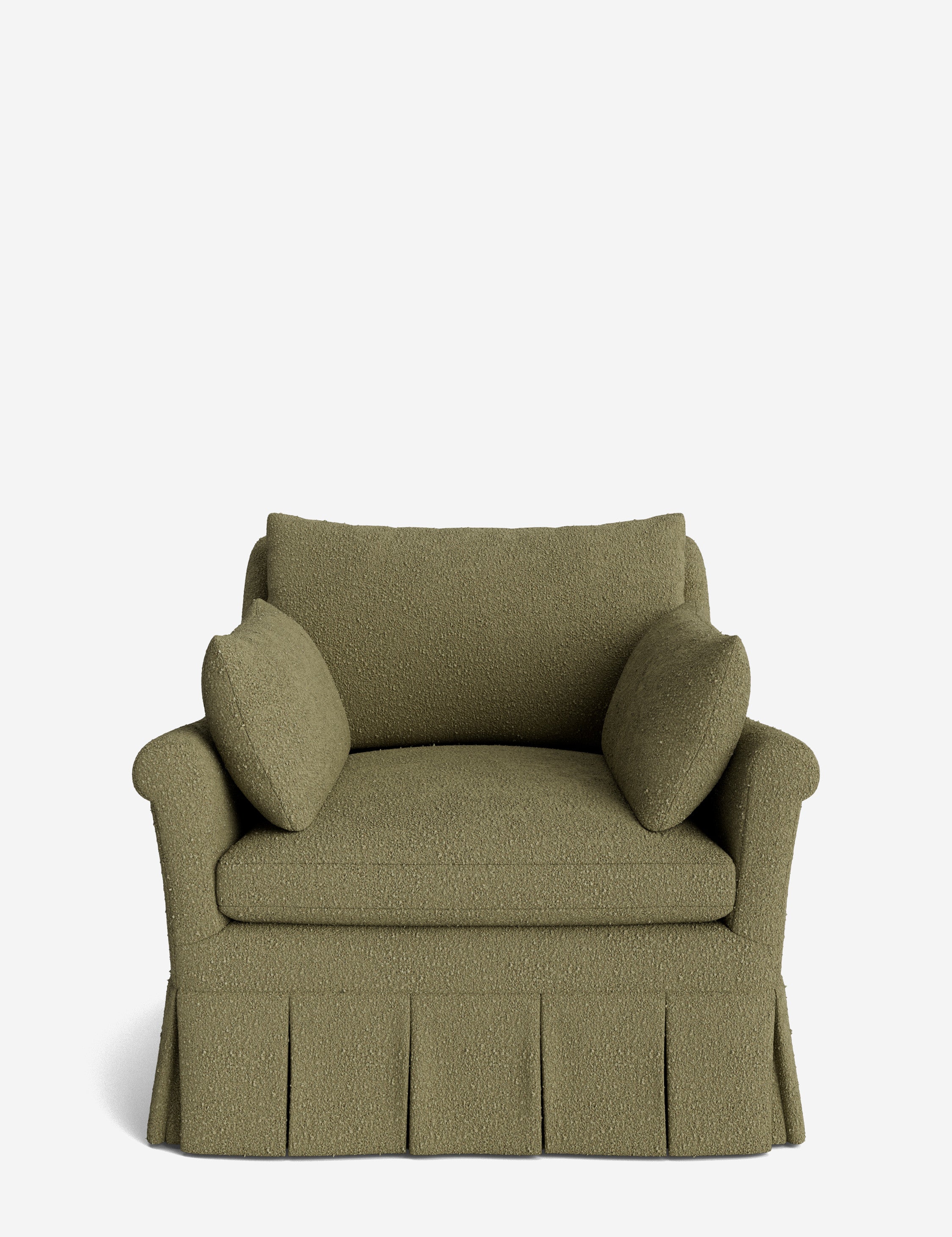 Lulu and Georgia Portola Rolled Arm Luxe Depth Pleated Chair - view 120