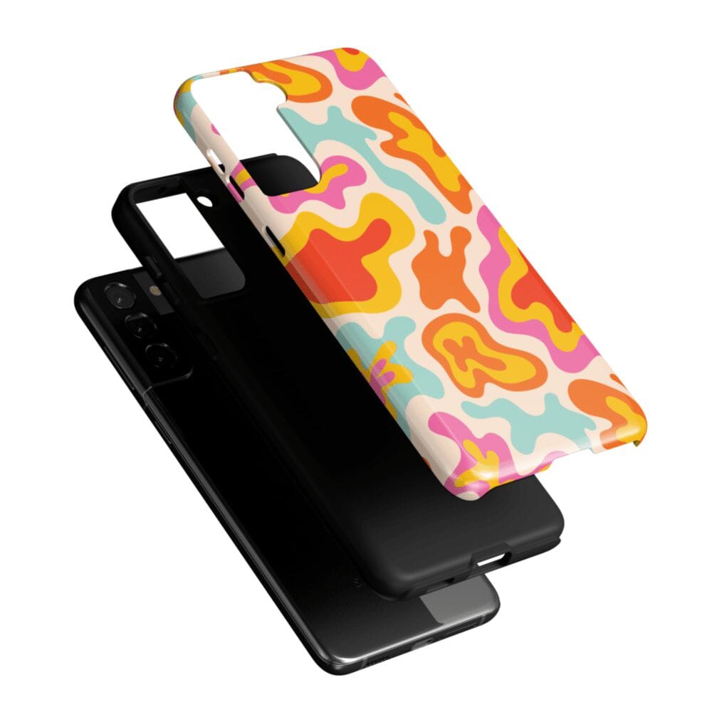 Casetry Tropical Color Splash | Abstract Retro Samsung Case - view 35