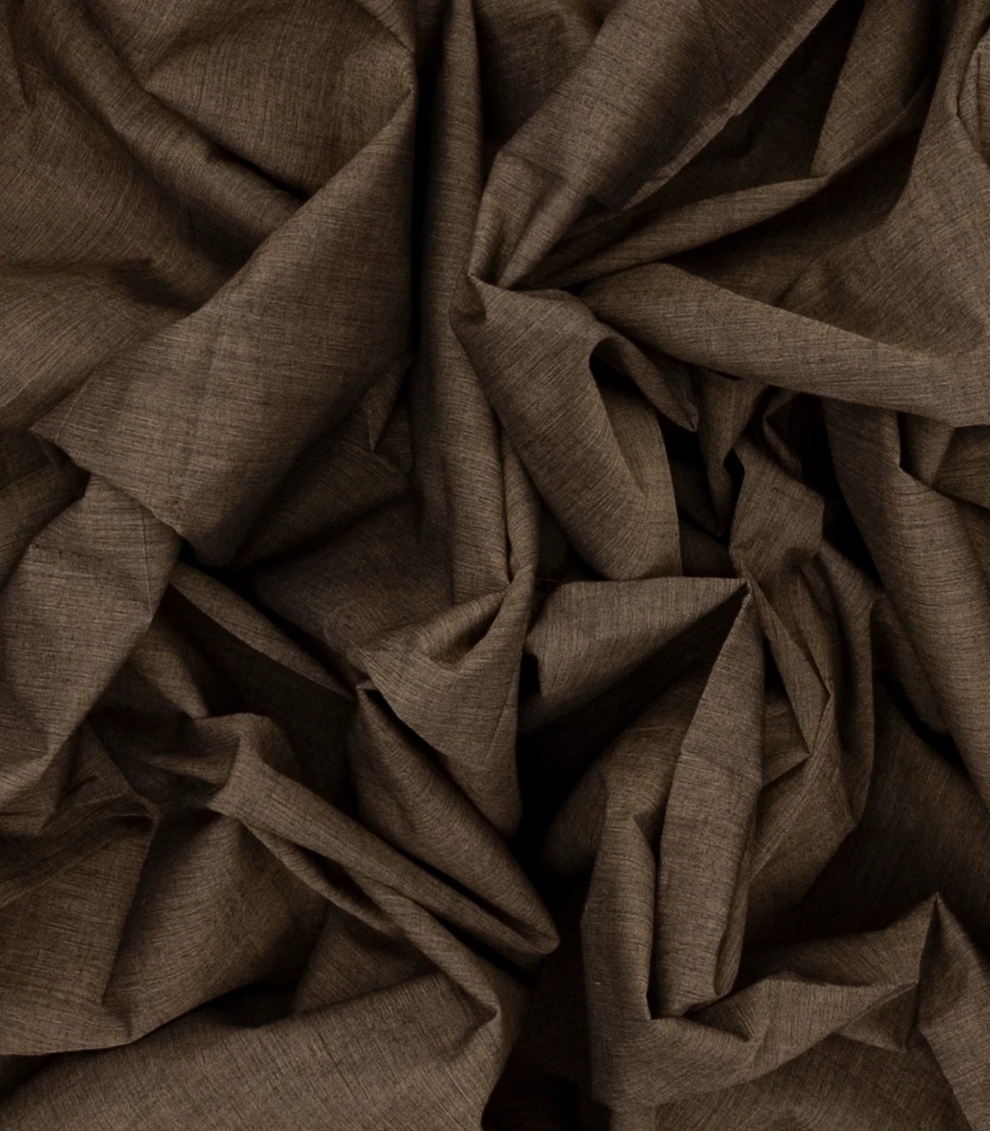 RmKV Dark Grey Handloom Mangalagiri Cotton Saree With Contrast Border - view 3