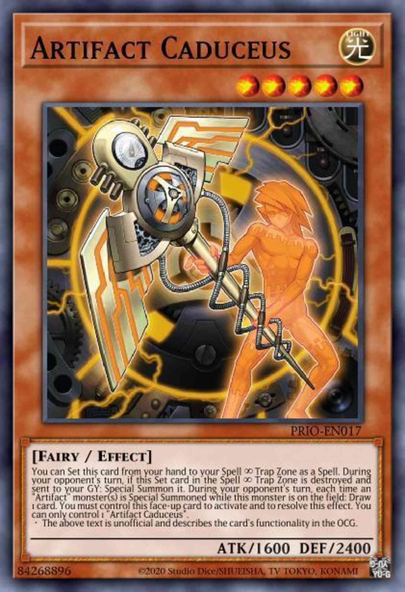 Yu-Gi-Oh! Artifact Caduceus - PRIO-EN017 - Rare - 1st Edition