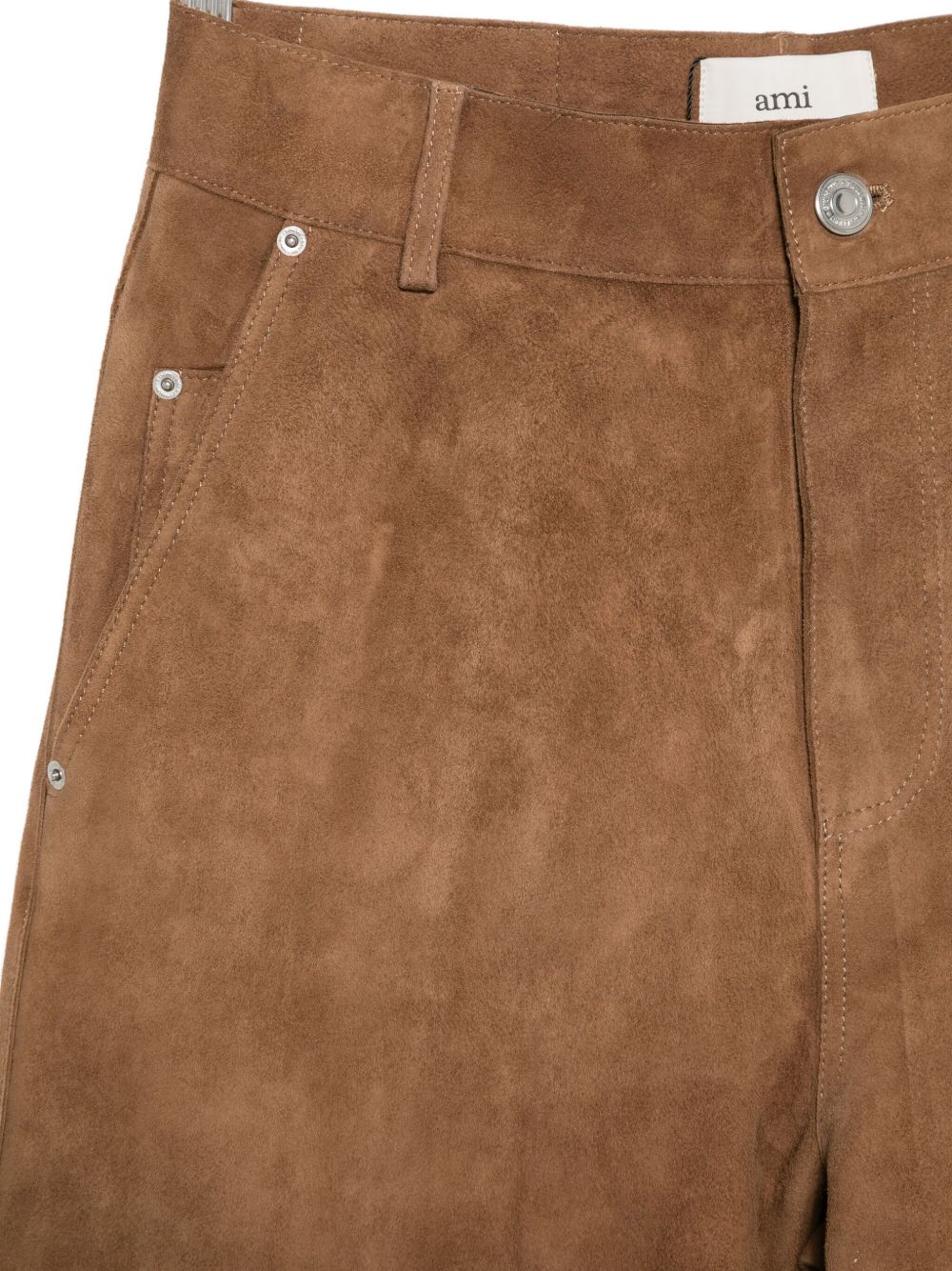 Ami Paris Suede leather trousers – Outer: Goat Skin 100% - view 2