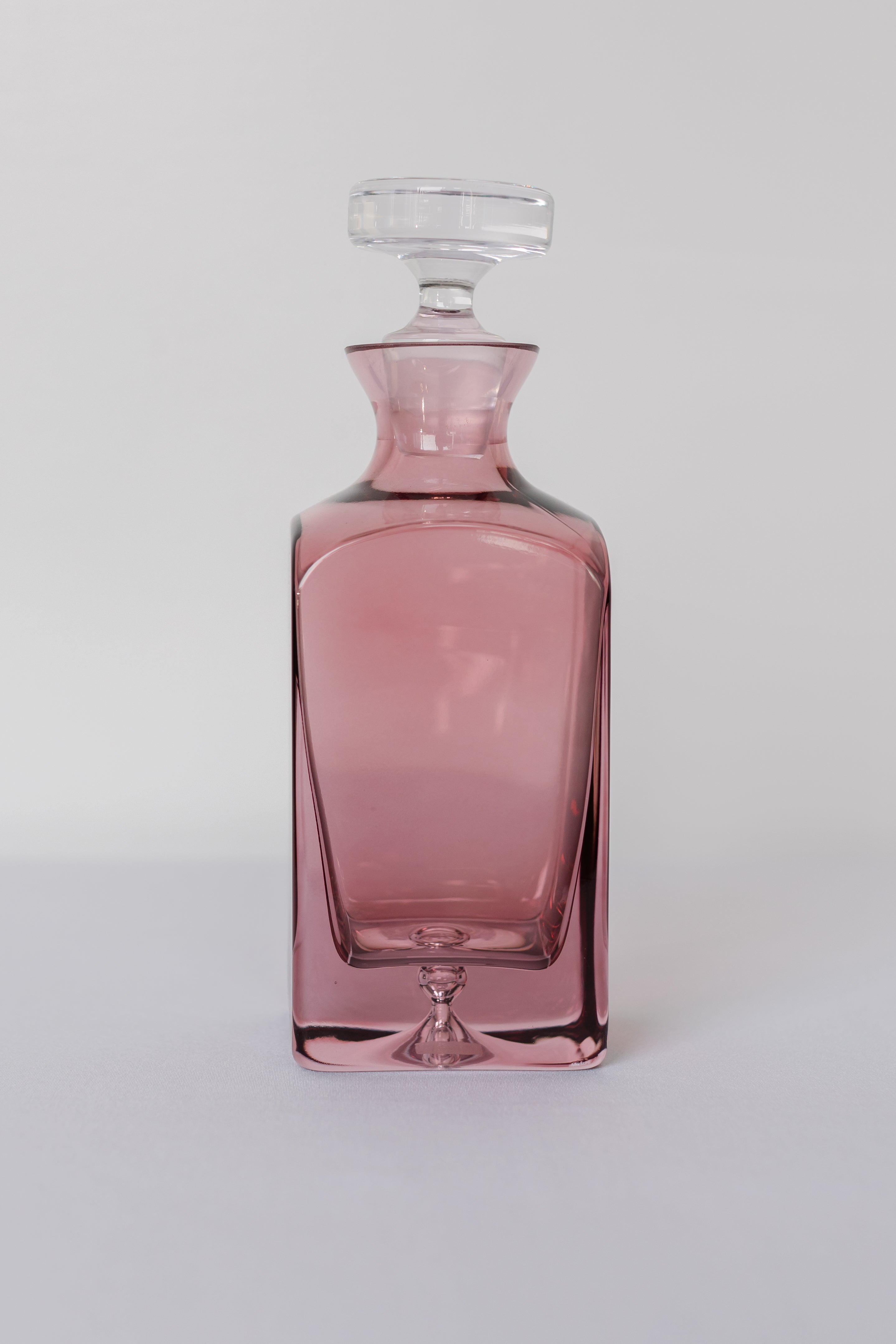 Estelle Colored Glass Estelle Colored Decanter-Heritage {Rose} - view 2