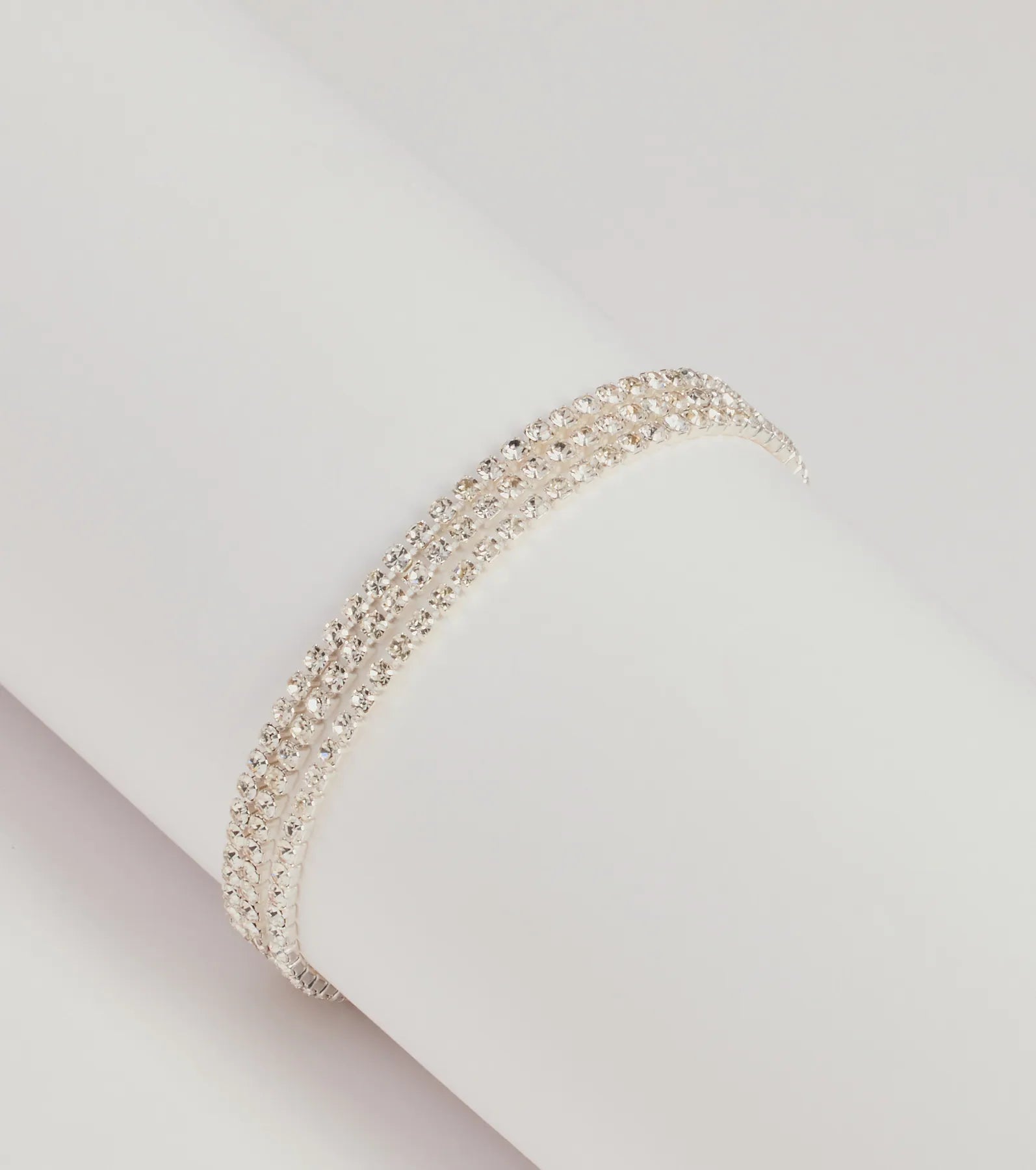 Windsor Classic Sparkle Rhinestone Multi-Row Tennis Bracelet