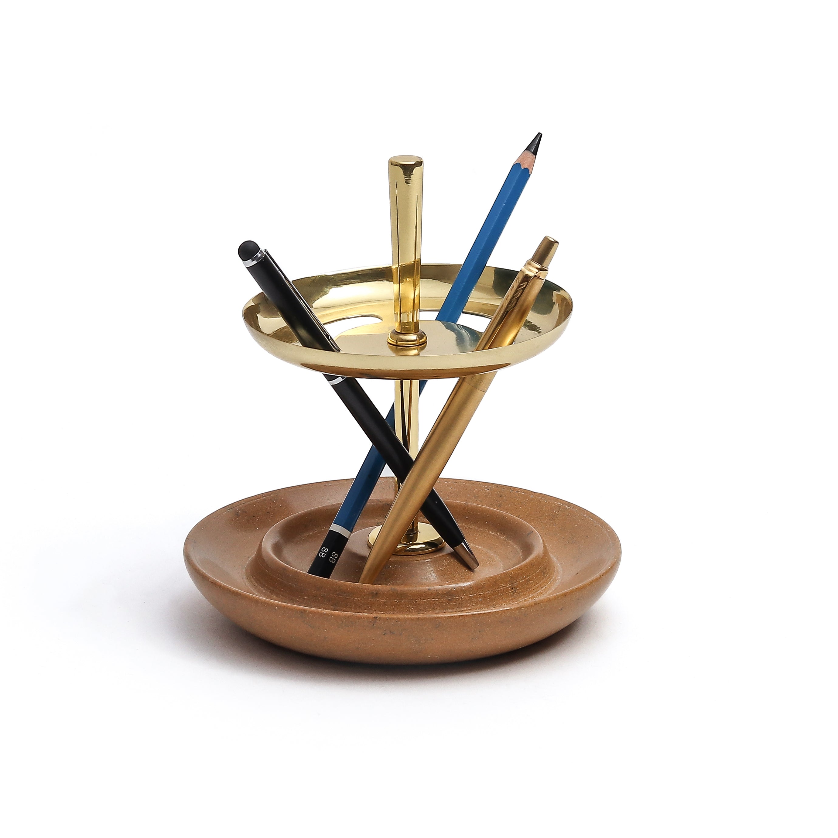 STUDIO TRATAKA Bau Pen Stand - Tan Yellow