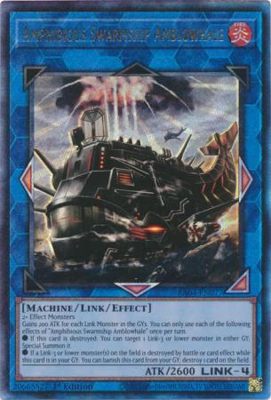 Yu-Gi-Oh! Amphibious Swarmship Amblowhale - RA04-EN077 - Ultimate Rare - 1st Edition