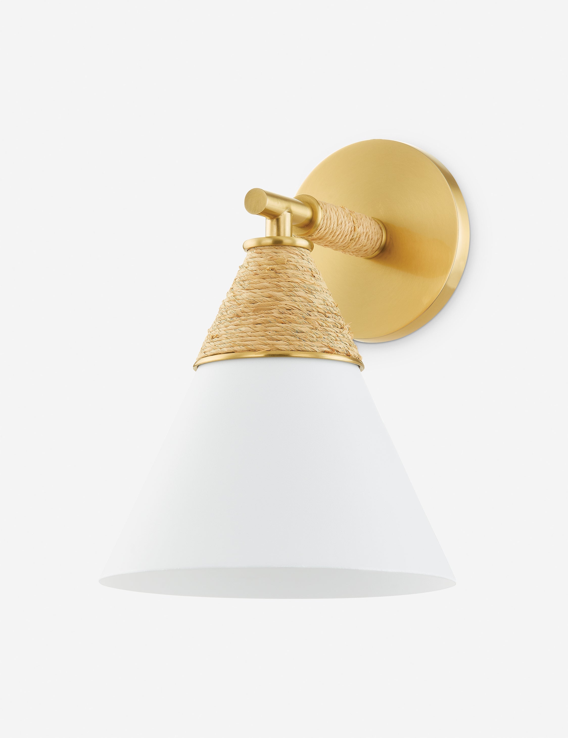 Lulu and Georgia Rooney Sconce – White and Natural