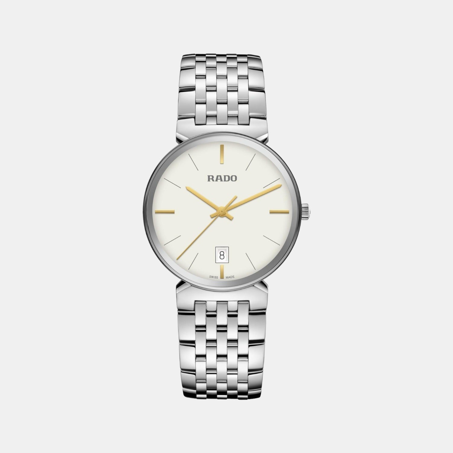 Rado Florence Men Quartz White Dial Analog Stainless Steel Watch R48912013