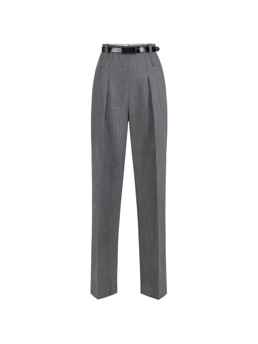 Elisabetta Franchi Trousers GREY – VIRGIN WOOL 100%