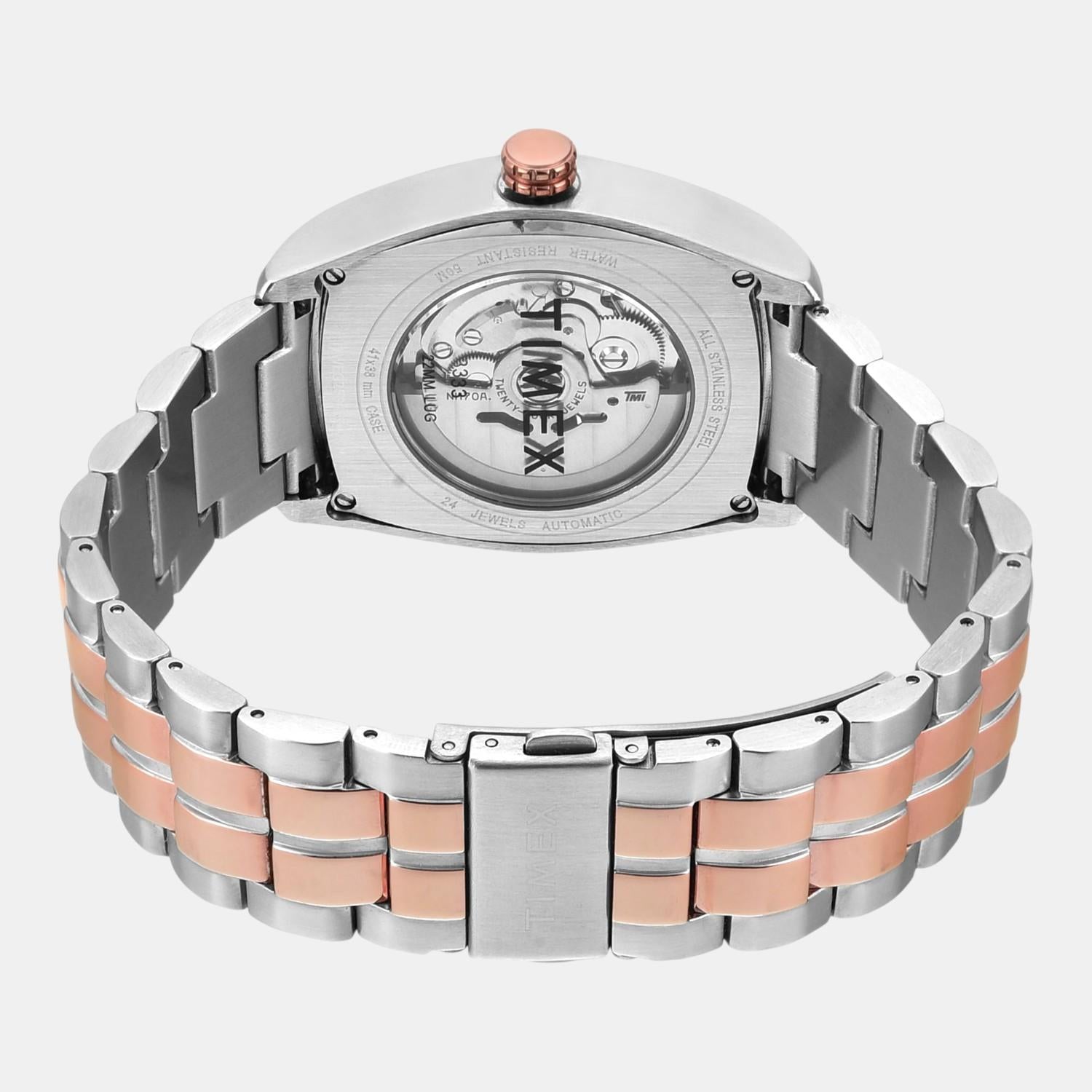 Timex Fashion Men Automatic Silver Dial Analog Stainless Steel Watch TWEG25903 - view 3