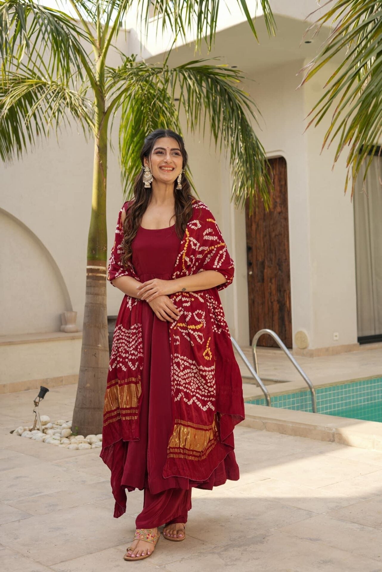Idaho-o Rohini pure crepe suit set - view 3