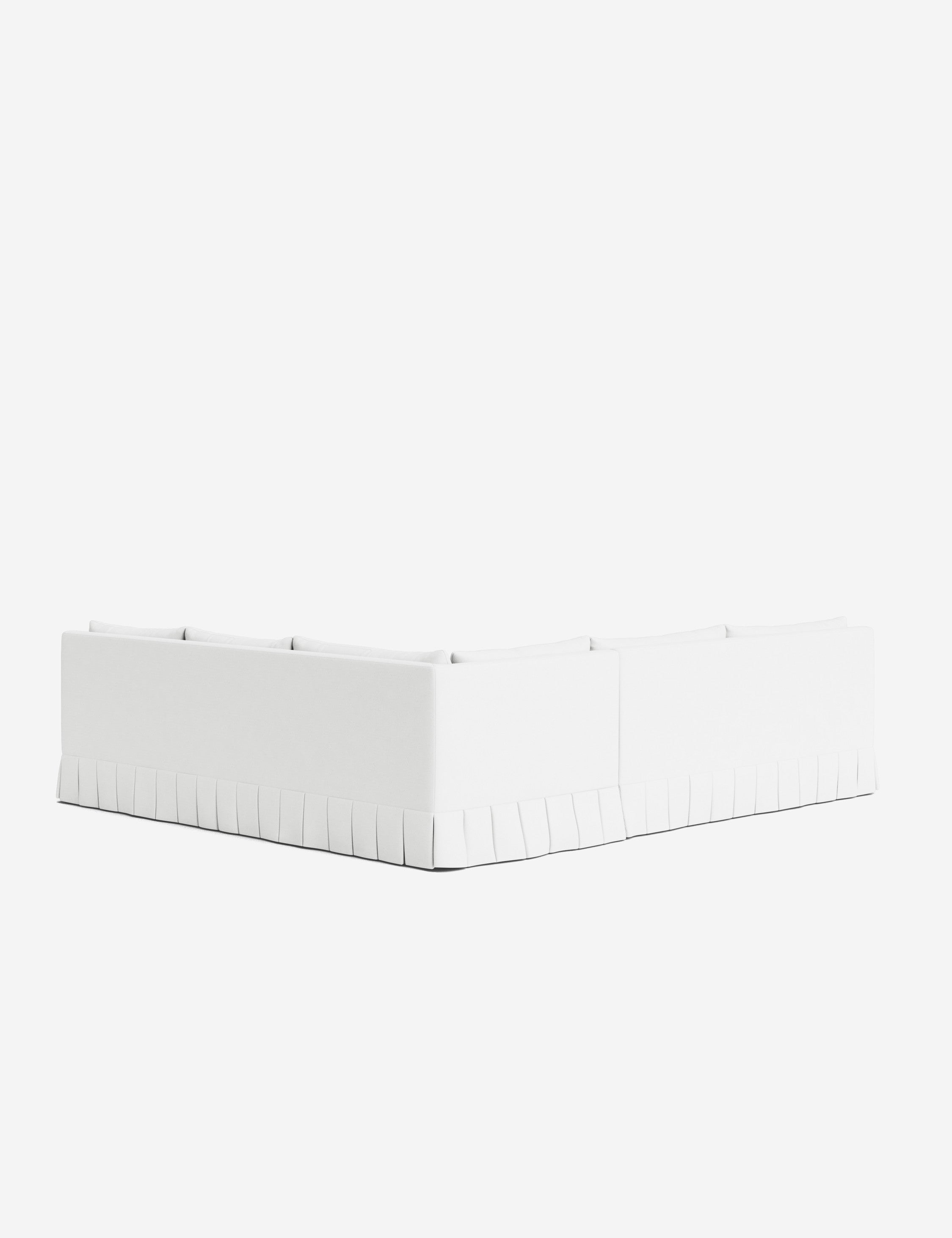 Lulu and Georgia Portola Luxe Depth Pleated Corner Sectional Sofa - view 176