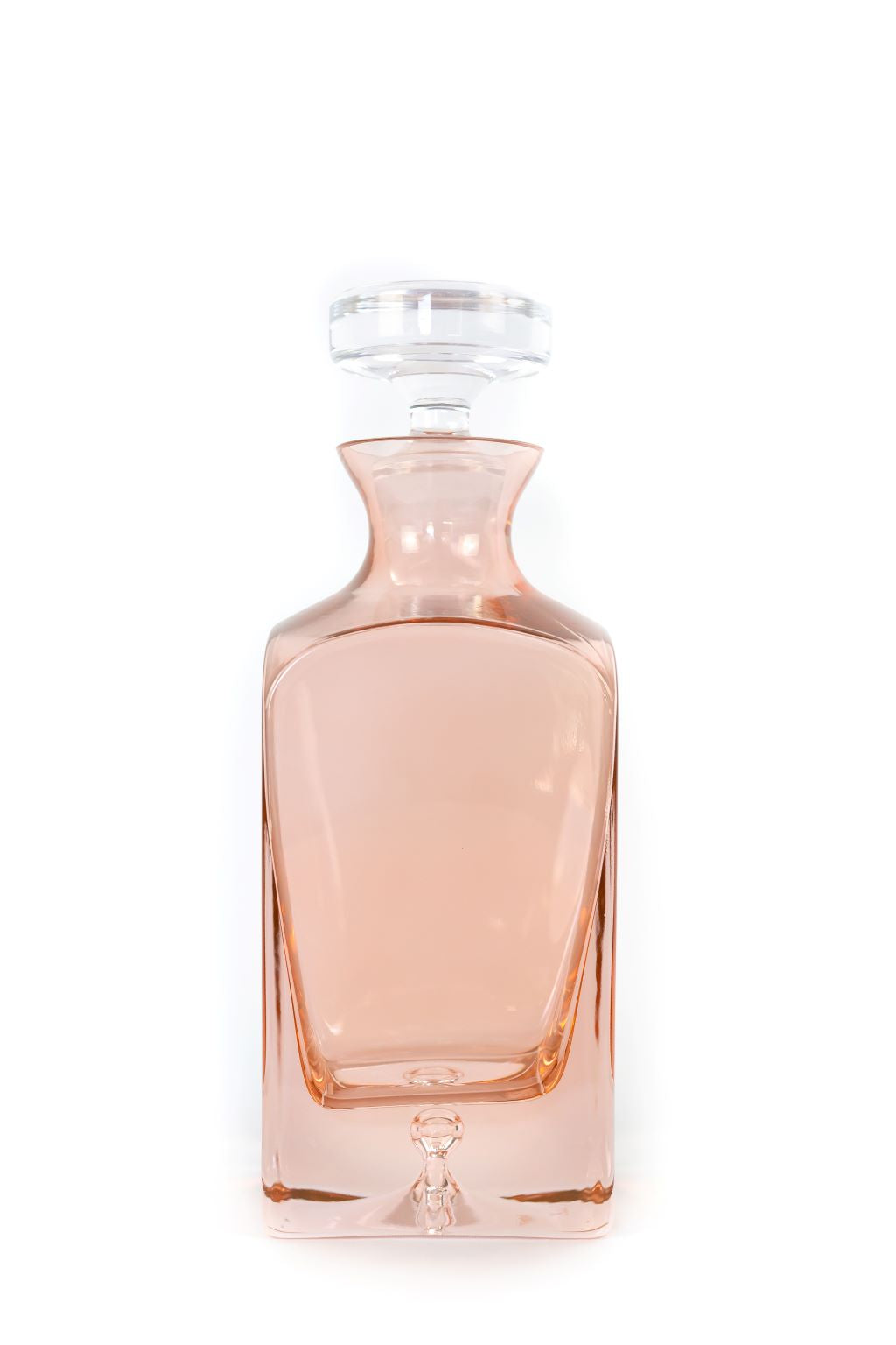 Estelle Colored Glass Estelle Colored Decanter- Heritage {Blush Pink} - view 4