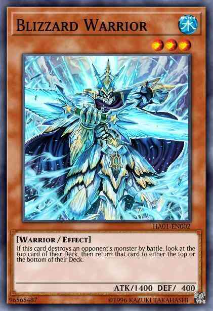 Yu-Gi-Oh! Blizzard Warrior - HA01-EN002 - Super Rare - Unlimited