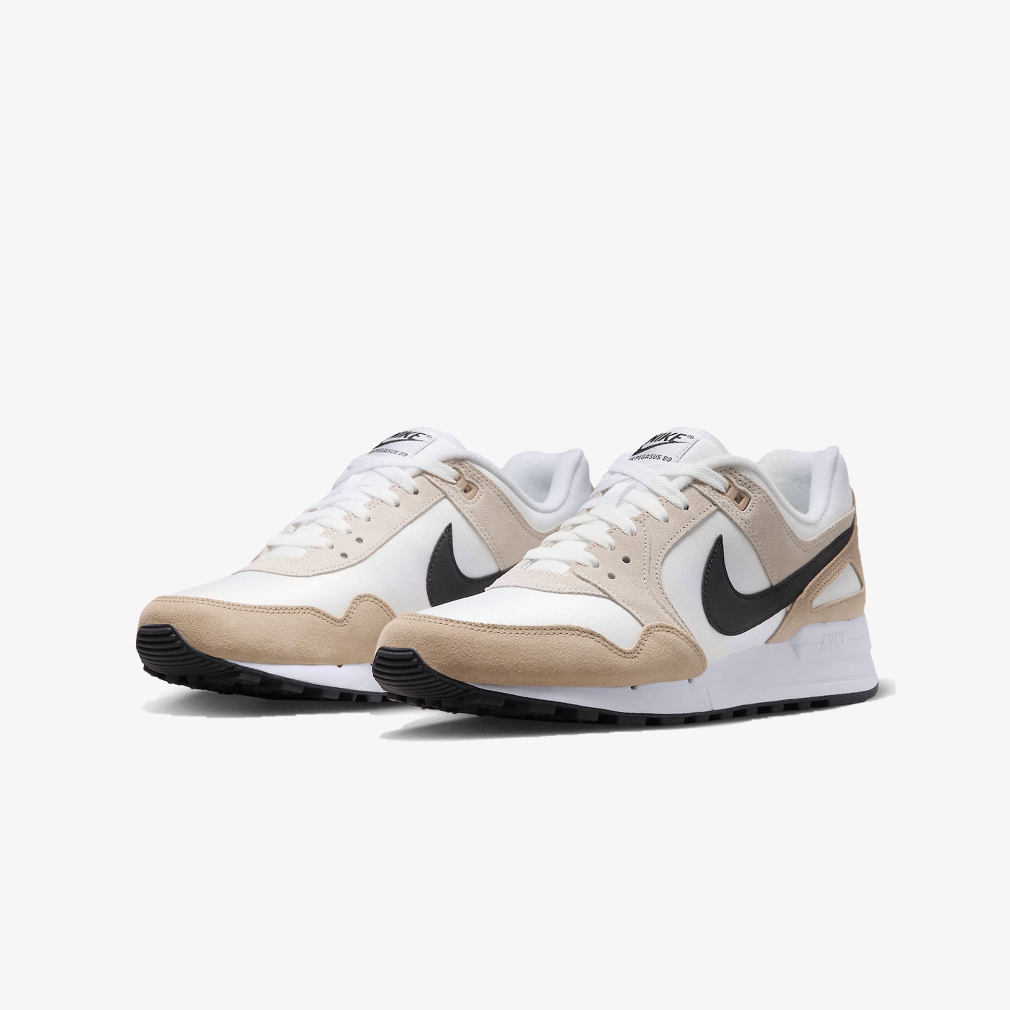 Summit white black-hemp-lt – Nike | AIR PEGASUS '89 { SUMMIT WHITE/BLACK-HEMP-LT OREWOOD BRN