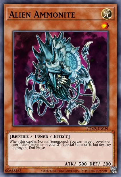 Yu-Gi-Oh! Alien Ammonite - CRMS-EN039 - Rare - Unlimited