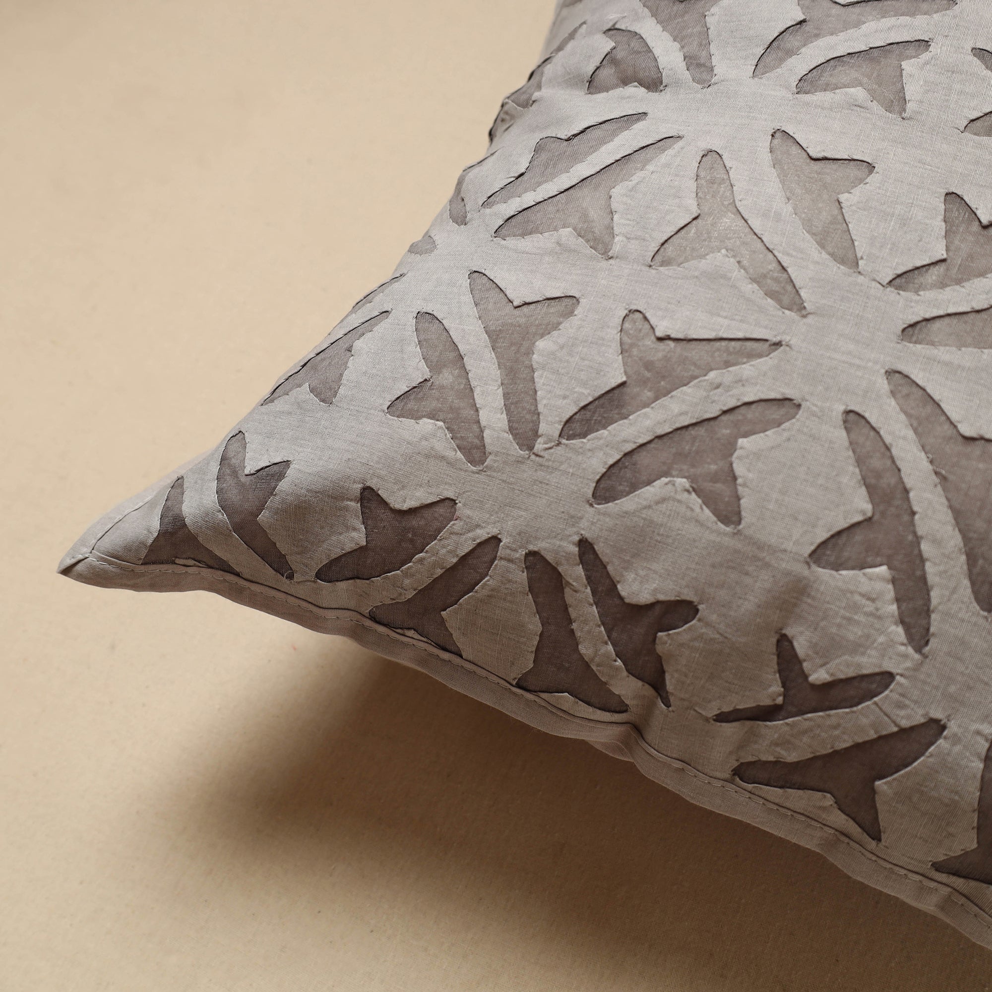 SHADES OF MARUDHARA Cut Work Cotton Applique Cushion Cover (16 x 16 in) 12 - view 2