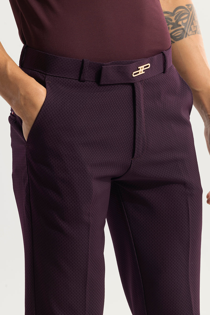 SNITCH Masonry Burgundy Trouser - view 8