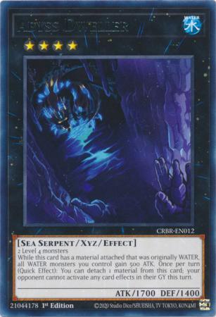 Yu-Gi-Oh! Abyss Dweller - CRBR-EN012 - Rare - 1st Edition