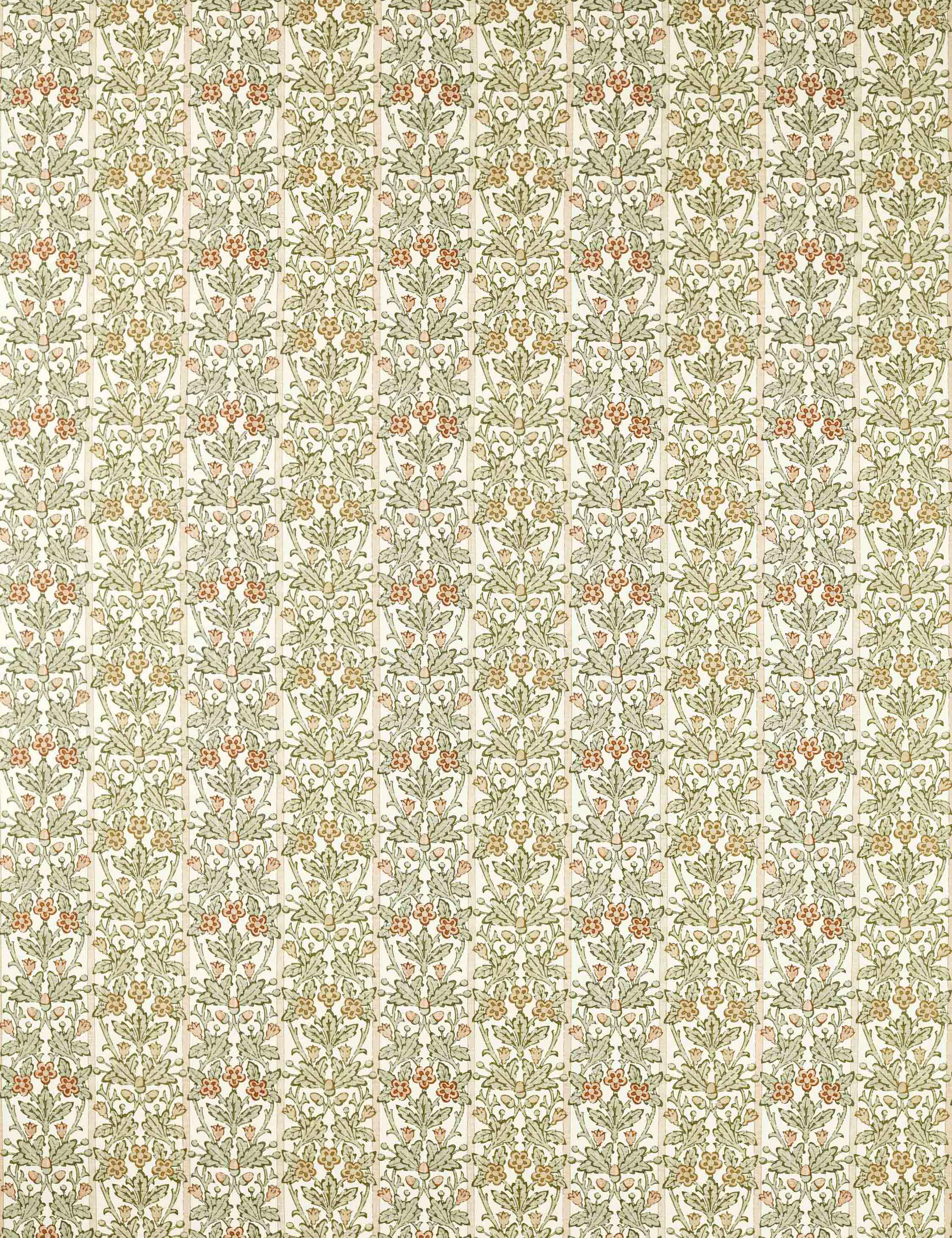 Lulu and Georgia Oak & Blossom Linen Blend Fabric by Morris & Co.