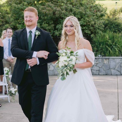 fiftyflowers.com Chic White and Green Riverside Wedding