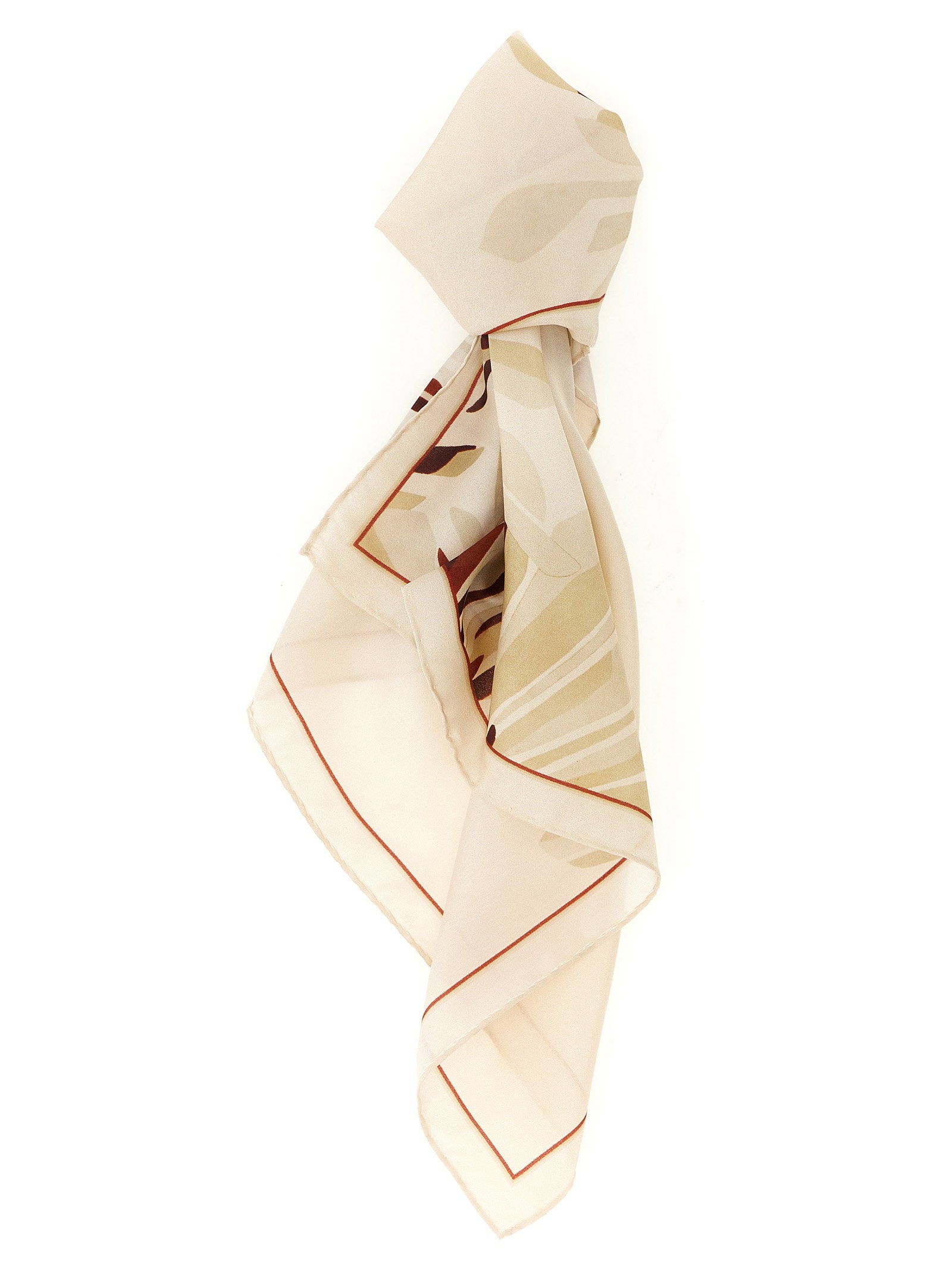 Brunello Cucinelli Bloom Print Scarf – 100% silk