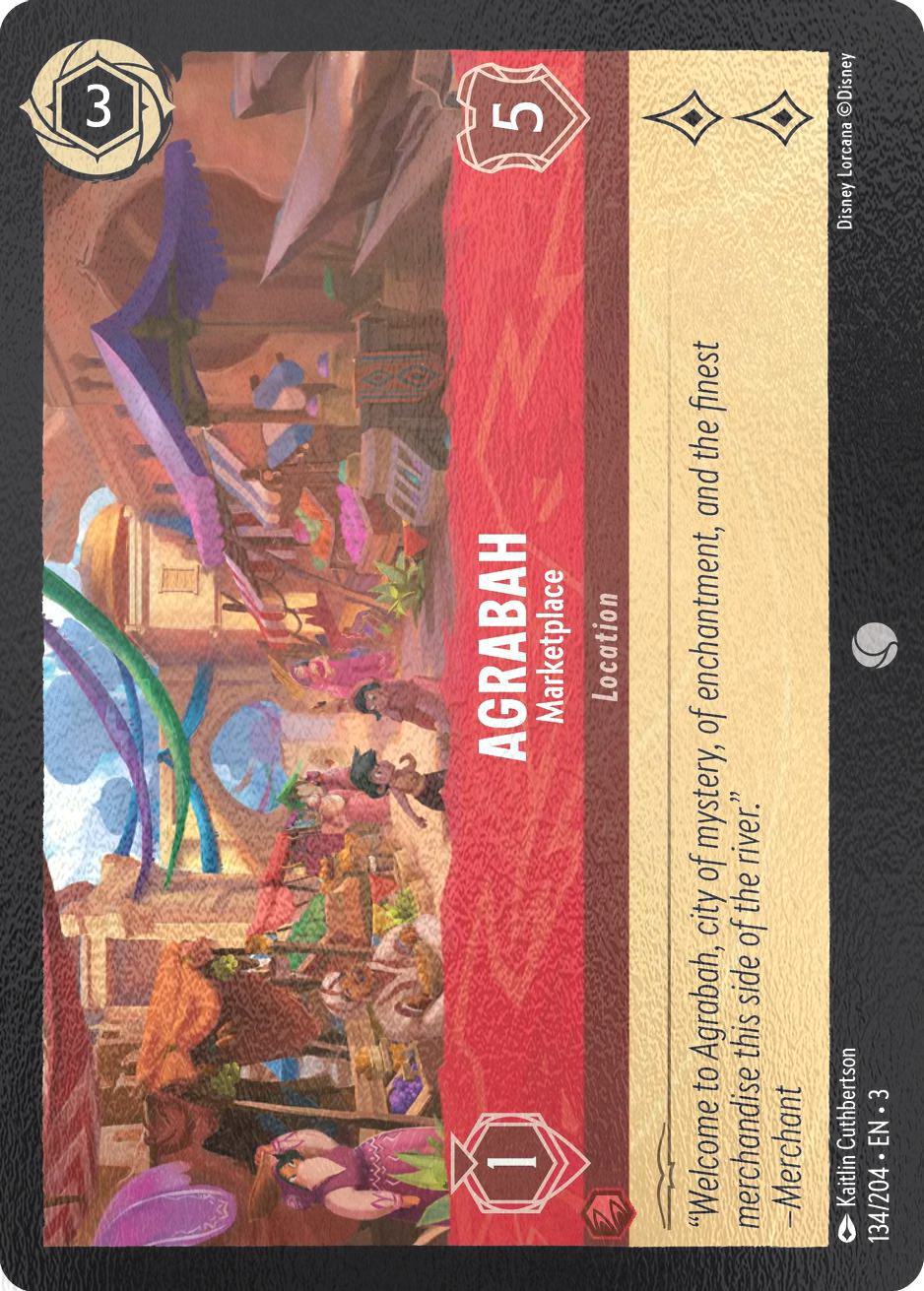 Lorcana Agrabah - Marketplace - 134/204 [Into the Inklands] [Cold Foil]