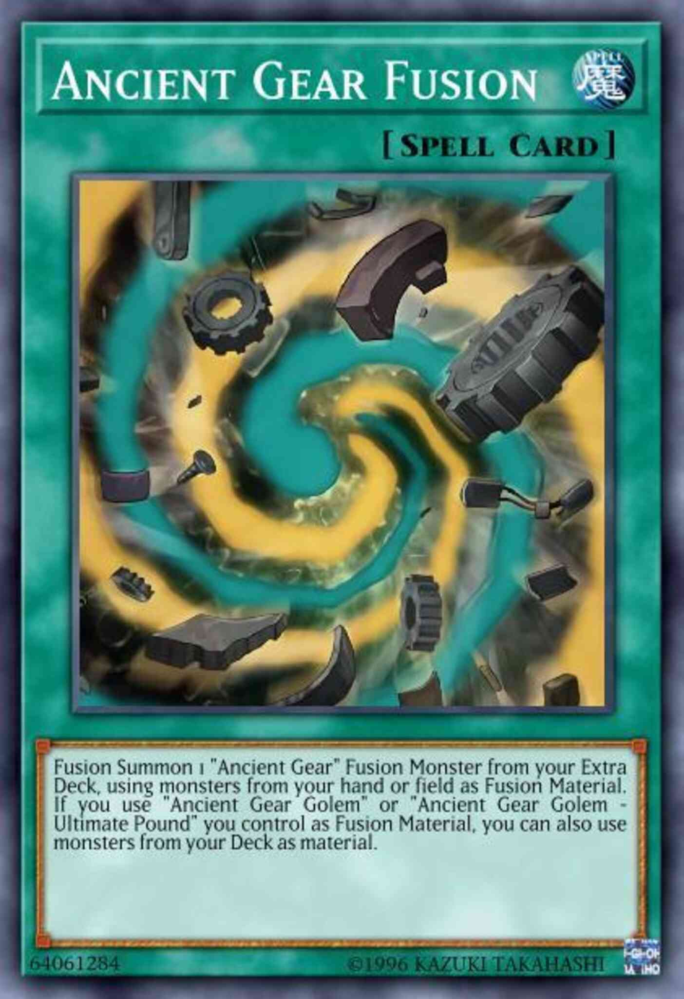 Yu-Gi-Oh! Ancient Gear Fusion - LDS1-EN090 - Secret Rare - Limited