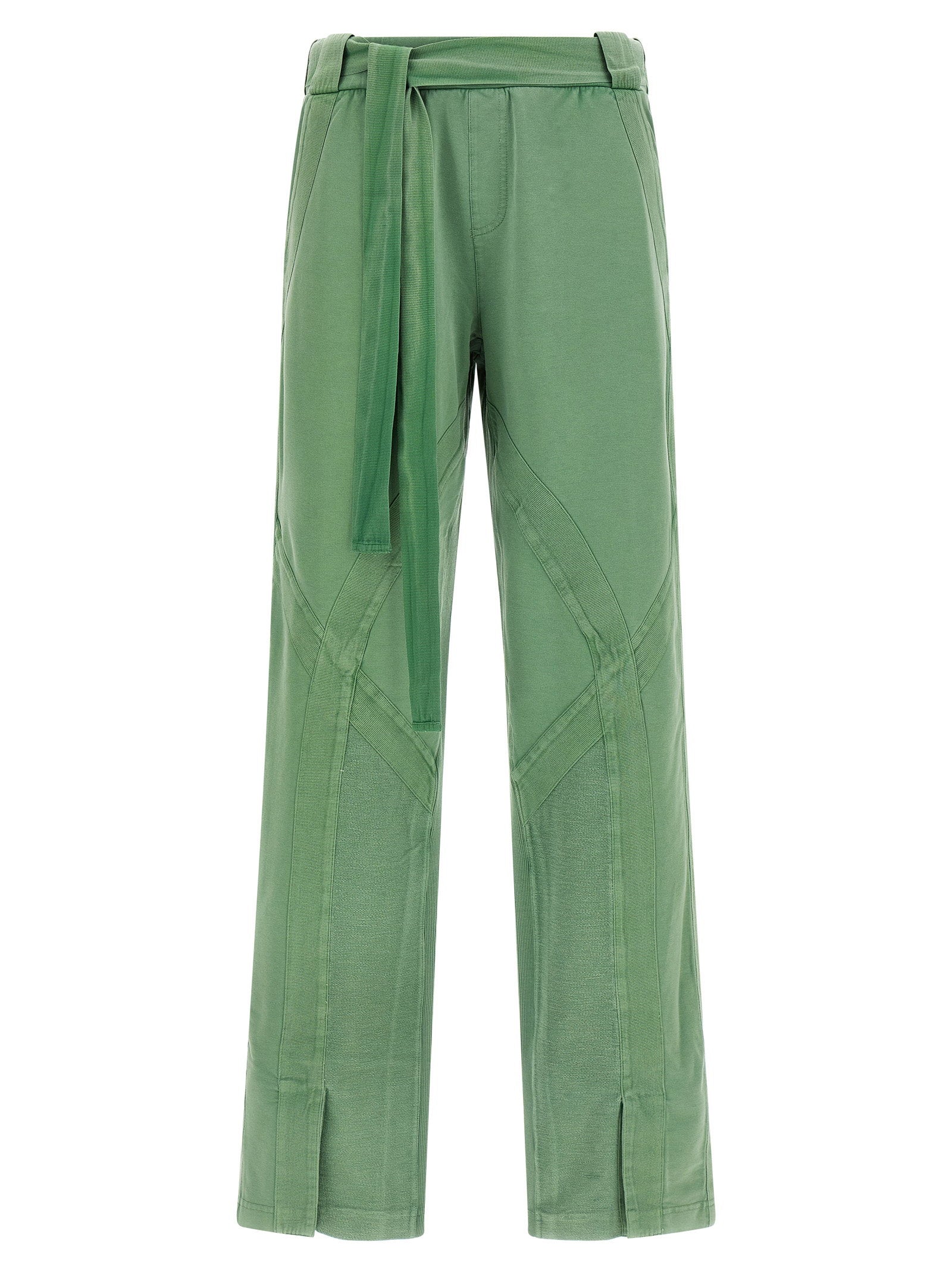 The Attico Front Split Pants – 96% cotton, 4% elastane