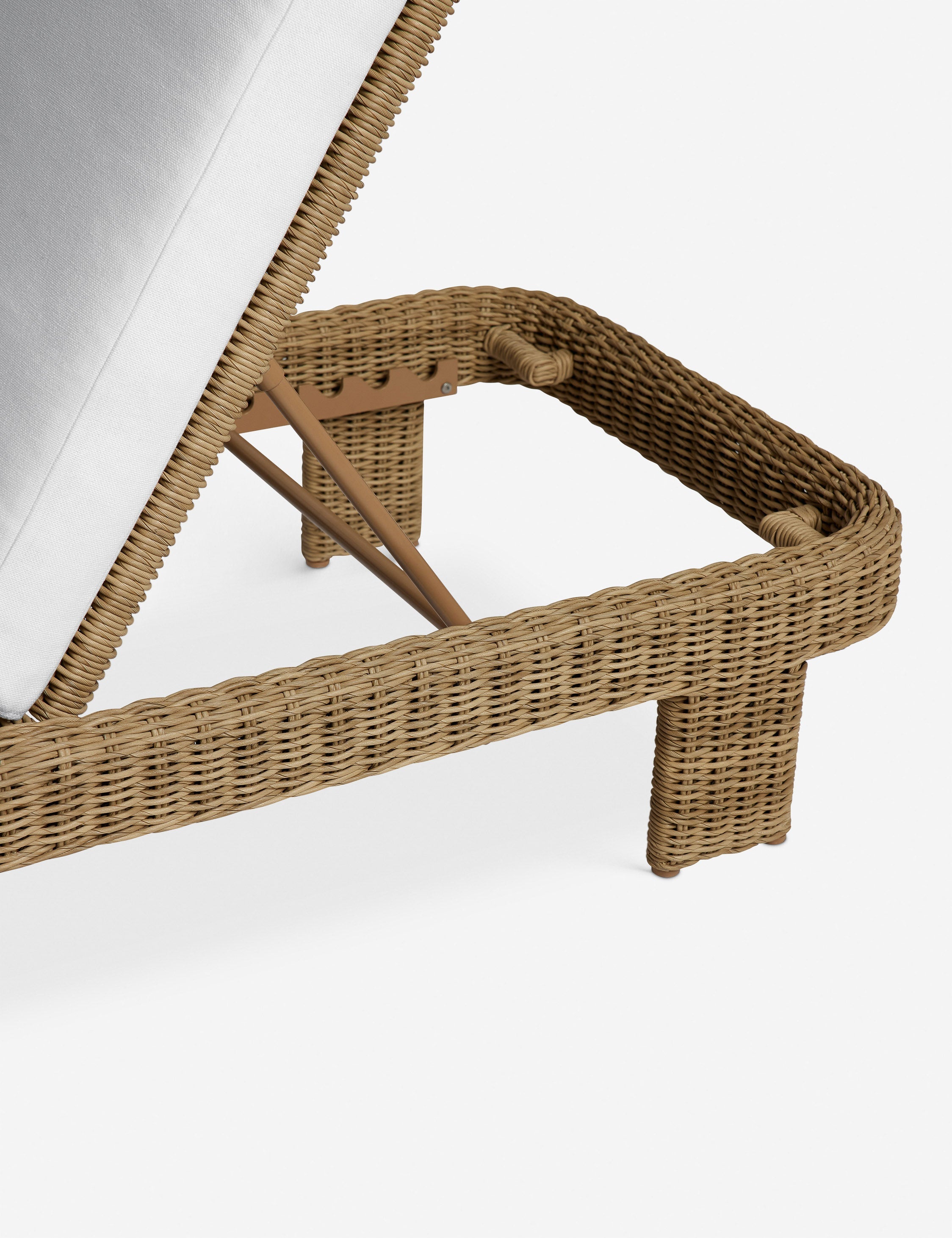 Lulu and Georgia Hadler Outdoor Lounger, Ivory - view 13
