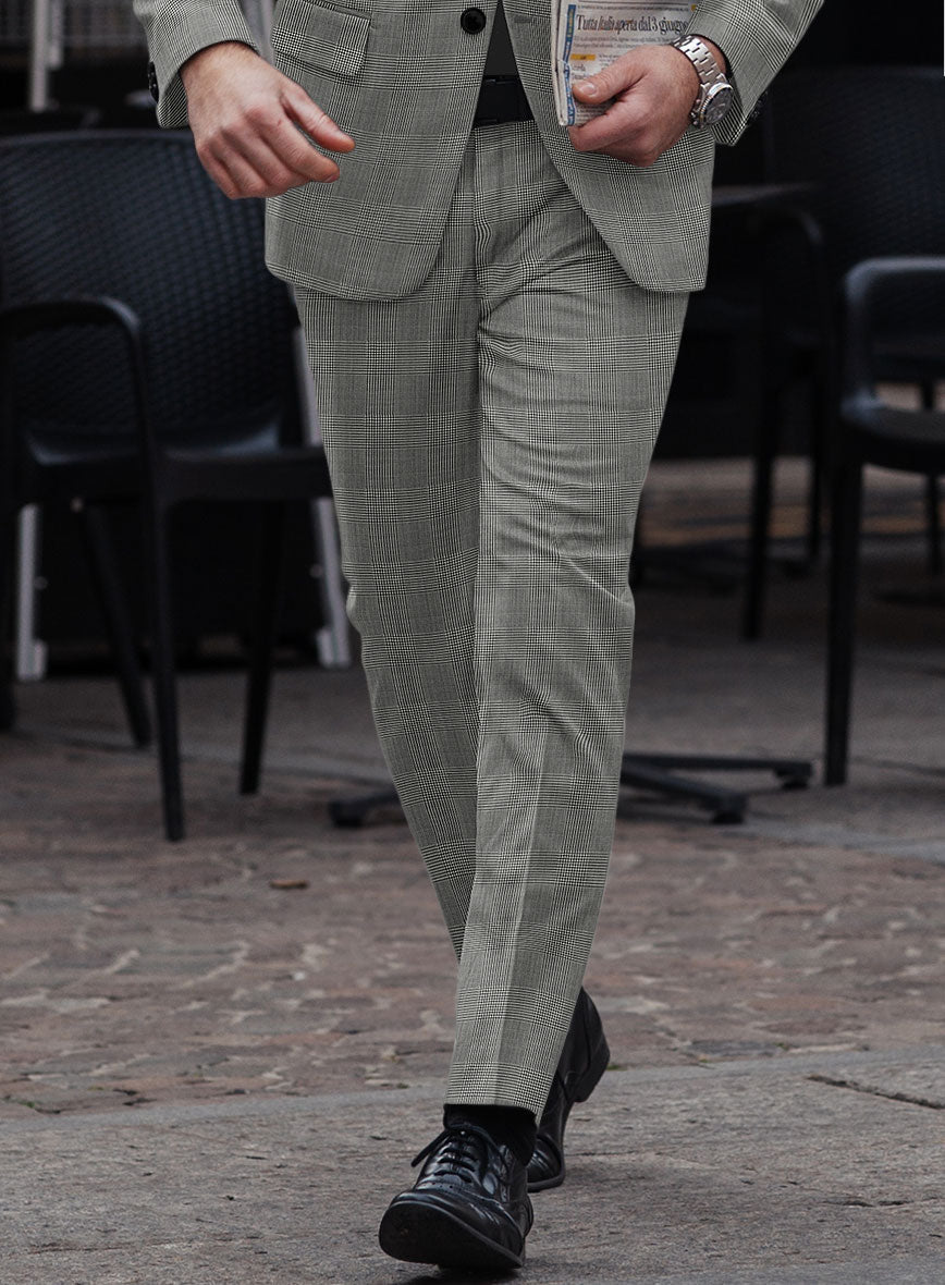 StudioSuits Reda Fivaro Black Checks Wool Pants - view 2