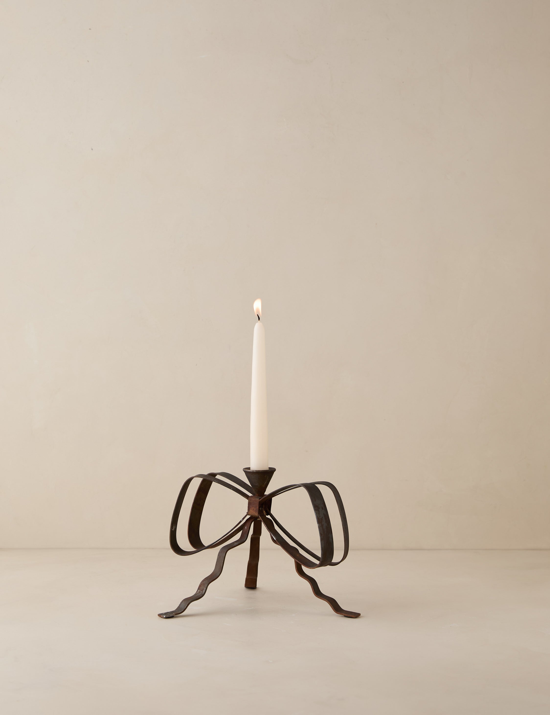 Lulu and Georgia Ribbon Candlestick by Sarah Sherman Samuel