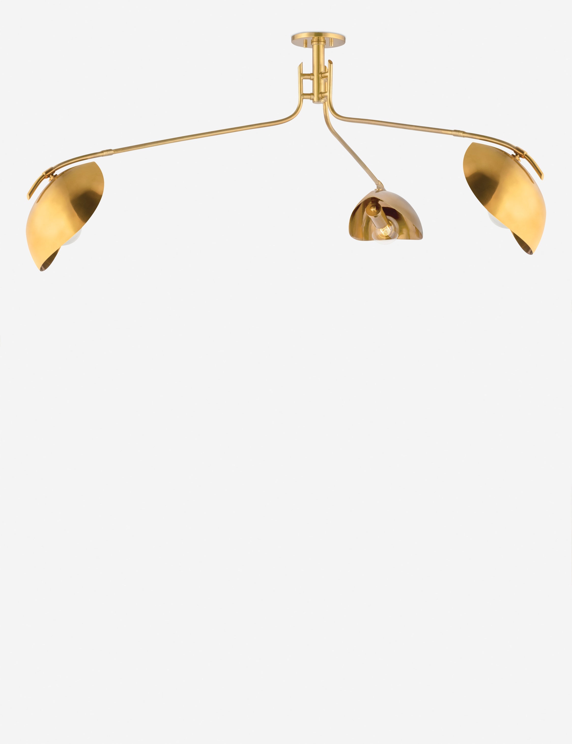 Lulu and Georgia Abanu Chandelier – Aged Brass - view 2