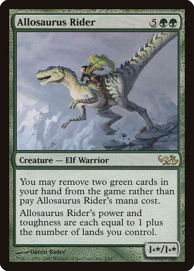 Allosaurus rider 2 – Magic Allosaurus Rider [2] [Duel Decks: Elves vs. Goblins] [Non-Foil]