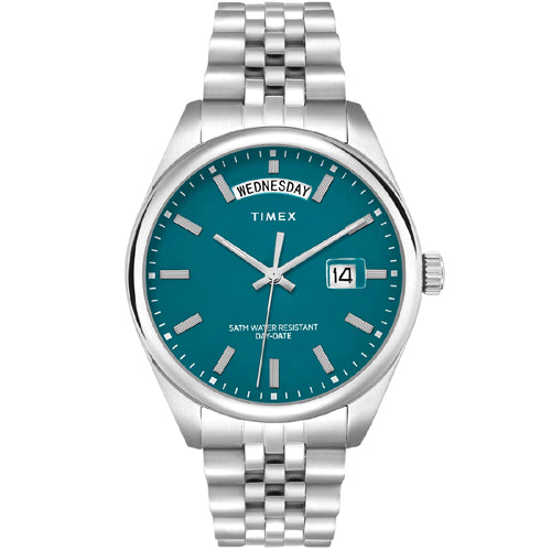 Timex Trend Green Round Dial Analog Men's Watch 41mm TWEG27104