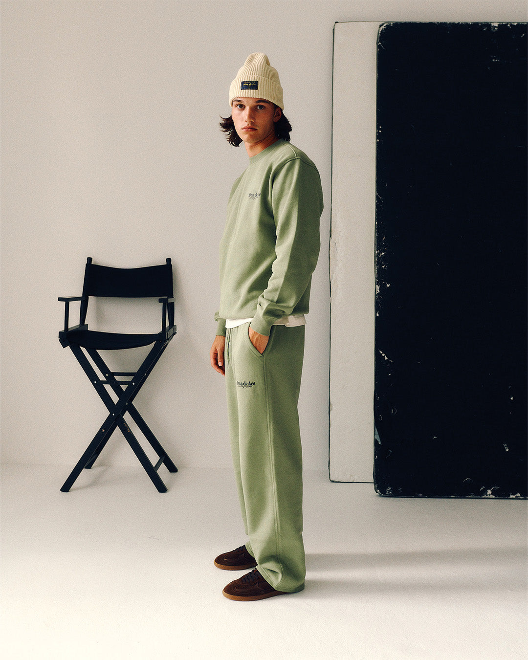 Alma De Ace Sporting Goods Light Green Sweatpants - view 3