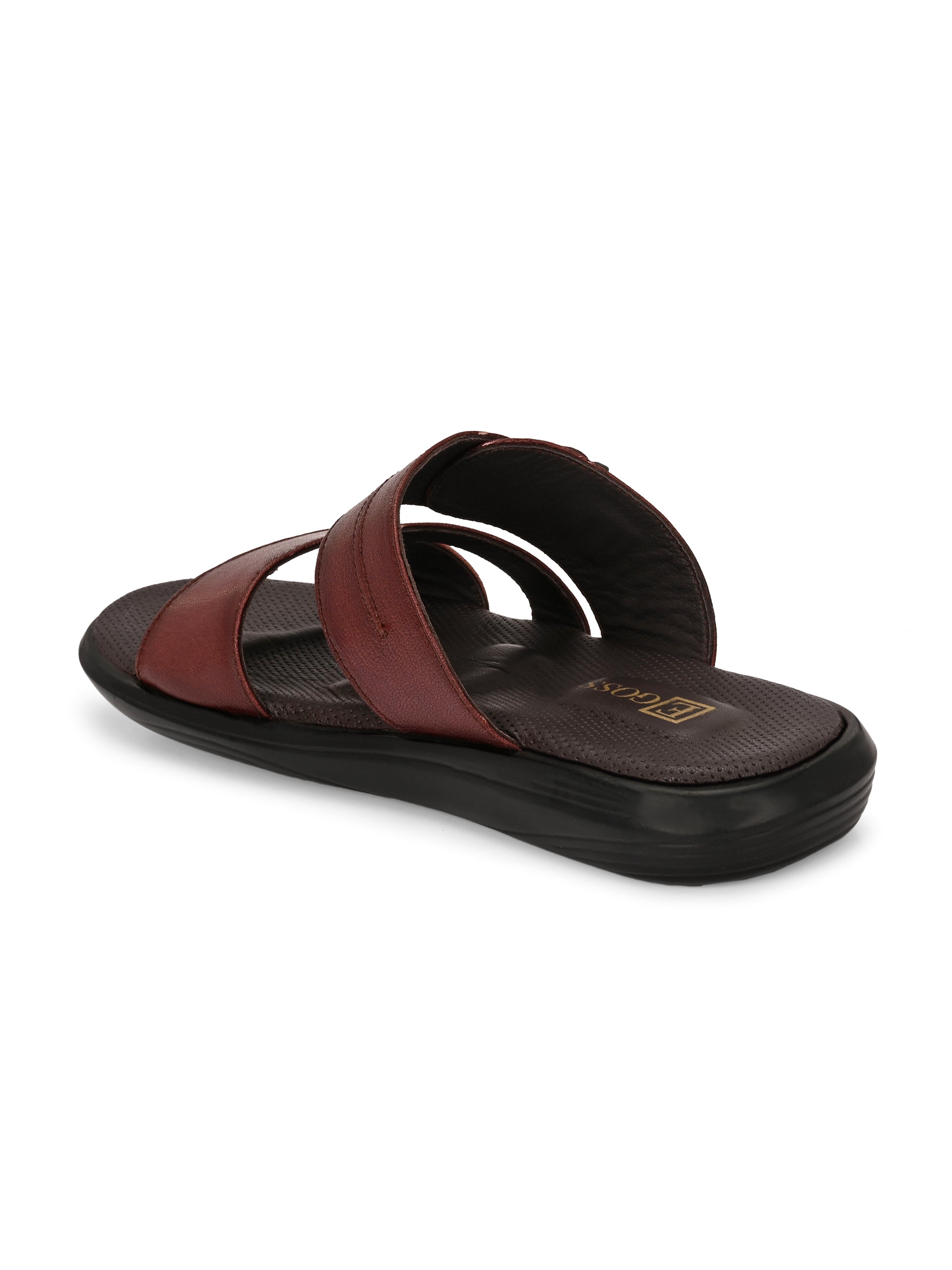 Egoss Shoes Egoss Leather Slippers For Men - view 17
